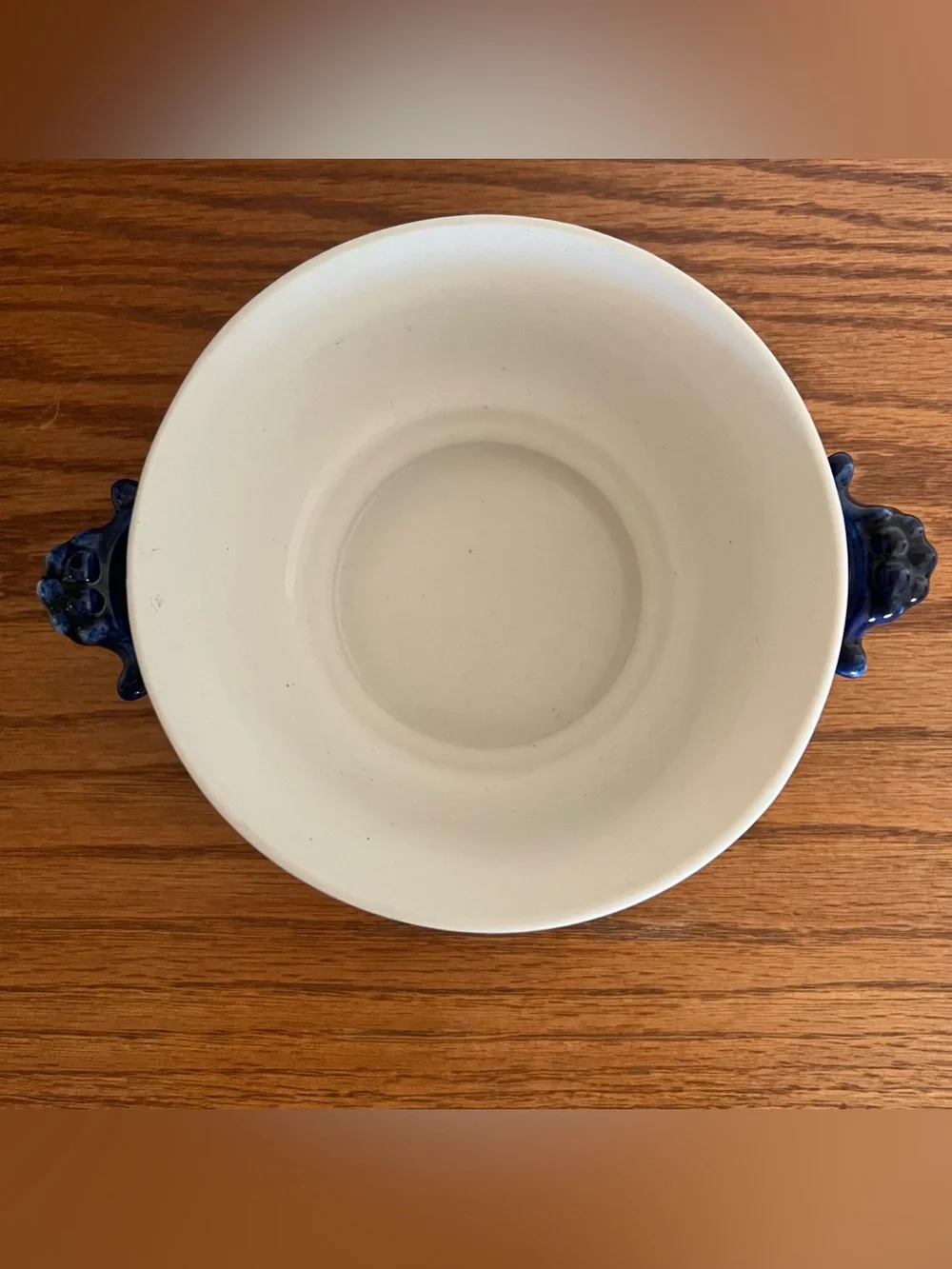 Vintage Blue & White Russian Gzhel Sugar Bowl/Candy Dish